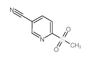 6-(Methylsulfonyl)nicotinonitrile结构式