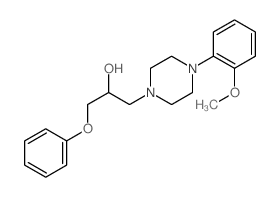 4-(o-Methoxyphenyl)-.alpha.-phenoxymethyl-1-piperazineethanol结构式