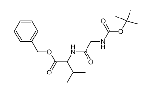 (S)-benzyl 2-(2-(tert-butoxycarbonylamino)acetamido)-3-Methylbutanoate结构式