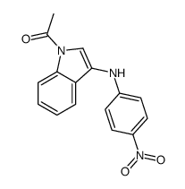 1-[3-(4-nitroanilino)indol-1-yl]ethanone Structure