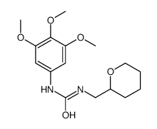 1-(oxan-2-ylmethyl)-3-(3,4,5-trimethoxyphenyl)urea结构式