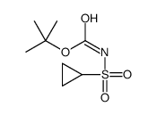 tert-butyl N-cyclopropylsulfonylcarbamate Structure