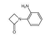 2-Azetidinone,1-(2-aminophenyl)-(9CI) Structure