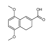 5,8-dimethoxy-3,4-dihydronaphthalene-2-carboxylic acid Structure