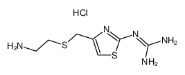 2-[(2-guanidinothiazol-4-yl)methylthio]ethylamine dihydrochloride结构式