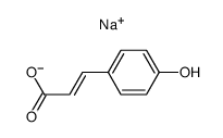 2-Propenoic acid, 3-(4-hydroxyphenyl)-, Monosodium salt, (2E)-结构式