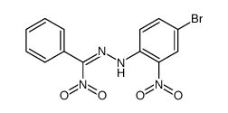(4-bromo-2-nitro-phenyl)-(α-nitro-benzylidene)-hydrazine Structure