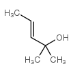 反-2-甲基-3-戊烯-2-醇结构式