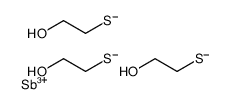 tris(2-mercaptoethanolato-O,S)antimony Structure