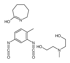 azepan-2-one,2,4-diisocyanato-1-methylbenzene,2-[2-hydroxyethyl(methyl)amino]ethanol结构式