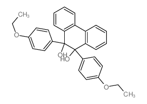 9,10-Phenanthrenediol,9,10-bis(4-ethoxyphenyl)-9,10-dihydro-结构式