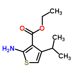 Ethyl 2-amino-4-isopropyl-3-thiophenecarboxylate Structure
