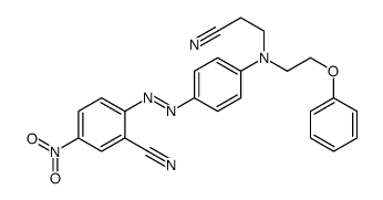 2-[[4-[(2-氰乙基)(2-苯氧乙基)氨基]苯基]偶氮]-5-硝基苯甲腈结构式
