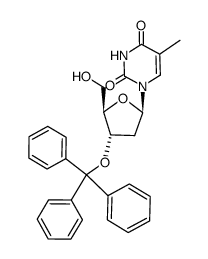 3'-O-triphenylmethylthymidine结构式