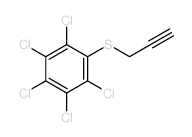 Pentachlorophenyl propargyl sulfide structure