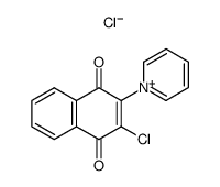 2-chloro-1,4-naphthoquinone-3-pyridinium chloride Structure