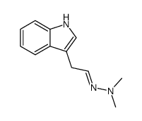 (3-Indolyl)acetaldehyd-dimethylhydrazon Structure