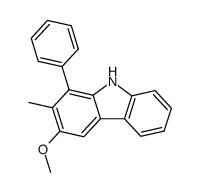 1-Phenyl-2-methyl-3-methoxy-9H-carbazole Structure