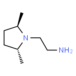 1-Pyrrolidineethanamine,2,5-dimethyl-,(2R,5R)-(9CI)结构式