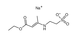 sodium (E)-2-((4-ethoxy-4-oxobut-2-en-2-yl)amino)ethane-1-sulfonate Structure