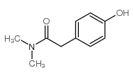 4-(二甲基氨基甲酰基甲基)苯酚结构式