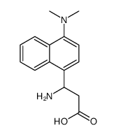 3-氨基-3-(4-二甲基氨基-1-萘)-丙酸结构式