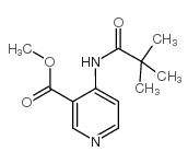 4-(2,2,2-三甲基乙酰氨基)烟酸甲酯结构式