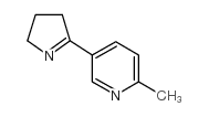 5-(3,4-dihydro-2H-pyrrol-5-yl)-2-methylpyridine结构式