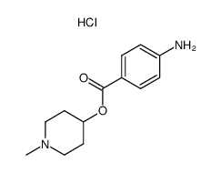 4-amino-benzoic acid-(1-methyl-[4]piperidylester), hydrochloride结构式