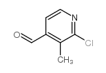 2-氯-3-甲基吡啶-4-羧醛结构式
