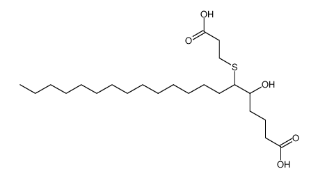 5,6-erythro-5-hydroxy-6[(2'-carboxyethyl)thio]eicosanoic acid Structure