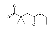 ethyl 4-chloro-3,3-dimethyl-4-oxobutanoate Structure