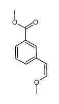 3-(2-methoxy-vinyl)-benzoic acid methyl ester结构式