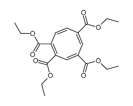 1,2,4,6-Cyclooctatetraentetracarbonsaeureethylester Structure