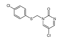 5-chloro-1-(4-chlophenylsulfenyl)methyl-2(1H)-pyrimidinone Structure