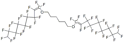 1,1'-[hexane-1,6-diylbis(oxy)]bis[heptadecafluorononene]结构式