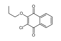 2-chloro-3-propoxynaphthalene-1,4-dione结构式