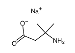 sodium 3-amino-3-methylbutanoate结构式