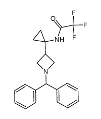 N-[1-(1-benzhydryl-azetidin-3-yl)-cyclopropyl]-2,2,2-trifluoro-acetamide Structure