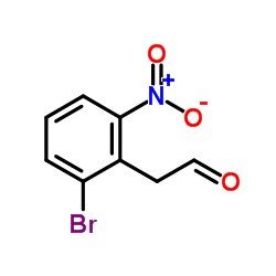 2-(2-溴-6-硝基苯基)乙醛结构式
