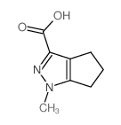 1-甲基-1,4,5,6-四氢环戊二烯并[c]吡唑-3-羧酸结构式