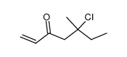 5-chloro-5-methyl-hept-1-en-3-one结构式