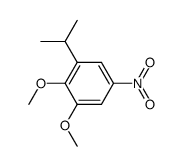 1-isopropyl-2,3-dimethoxy-5-nitro-benzene结构式