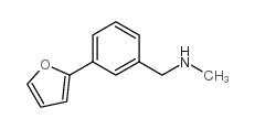 N-[3-(2-呋喃基)苄基]-n-甲胺结构式