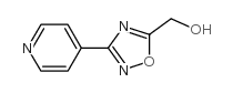 [3-(4-吡啶基)-1,2,4-氧杂二唑-5-基]甲醇结构式