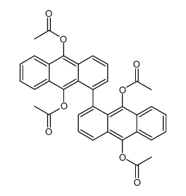 9.10.9'.10'-Tetraacetoxy-dianthryl-(1.1')结构式