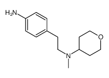 N-[2-(4-aminophenyl)ethyl]-N-methyloxan-4-amine Structure