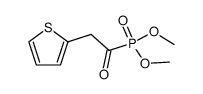 dimethyl (2-(thiophen-2-yl)acetyl)phosphonate Structure
