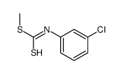 3-Chlorophenylcarbamodithioic acid methyl ester结构式