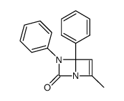 6-methyl-3,4-diphenyl-1,3-diazabicyclo(2.2.0)hex-5-en-2-one Structure